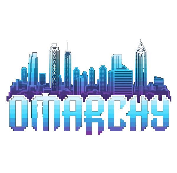 OMARCHY in pixel letters beneath the Atlanta skyline — the OATLUG logo